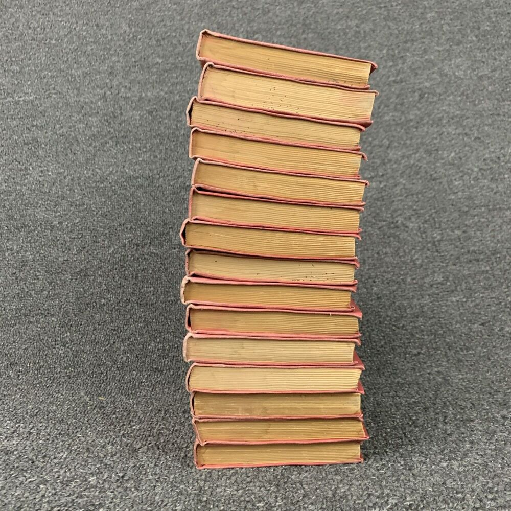 1897 The Plays Of William Shakespeare Lot Of 15 Red Doubleday Henry Morley - Picture 5 of 16